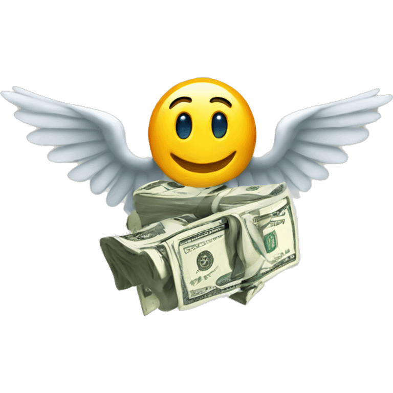 Money with wings emoji