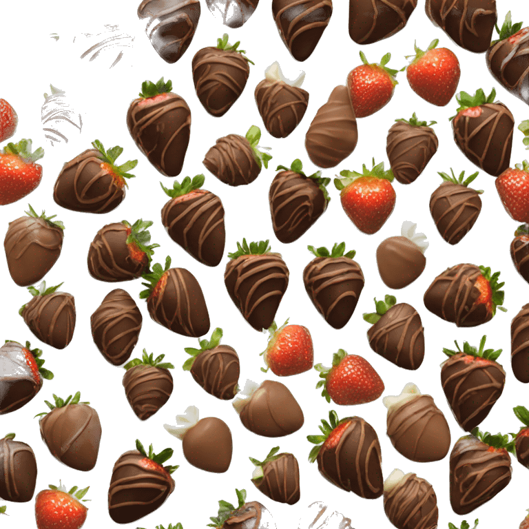 Dubai chocolate covered strawberries  emoji