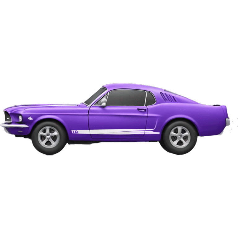 Purple mustang car emoji