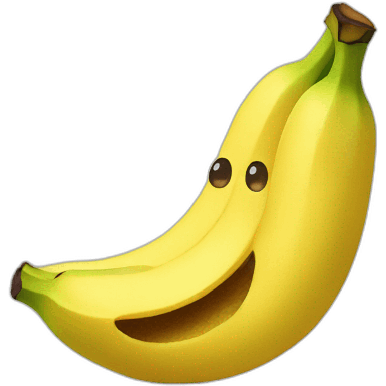 Kawaii banana emoji