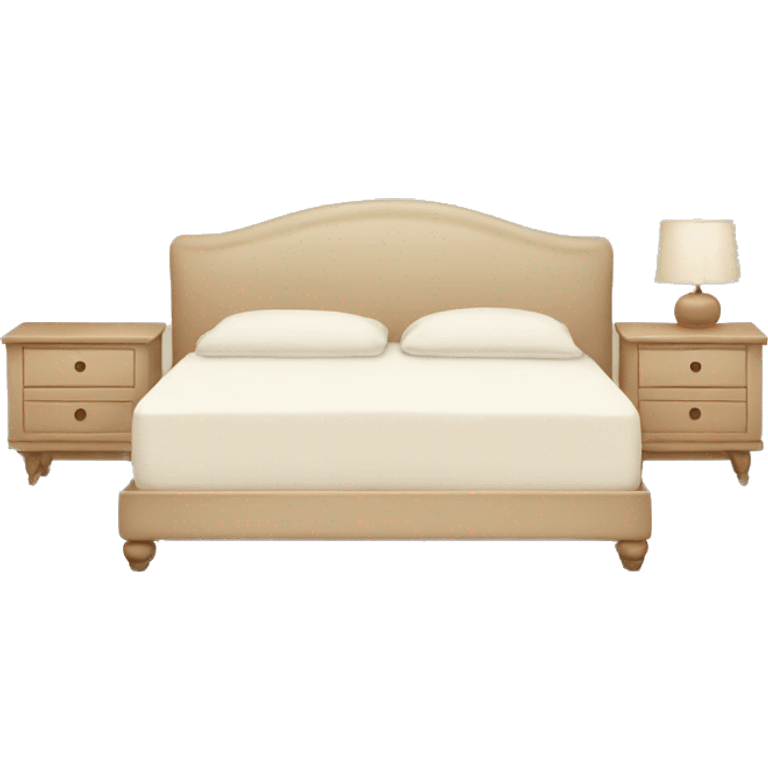 Beige stylish bed emoji