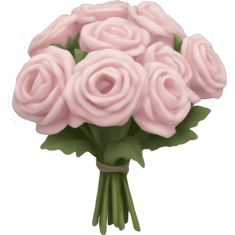 Pale pink bouquet emoji