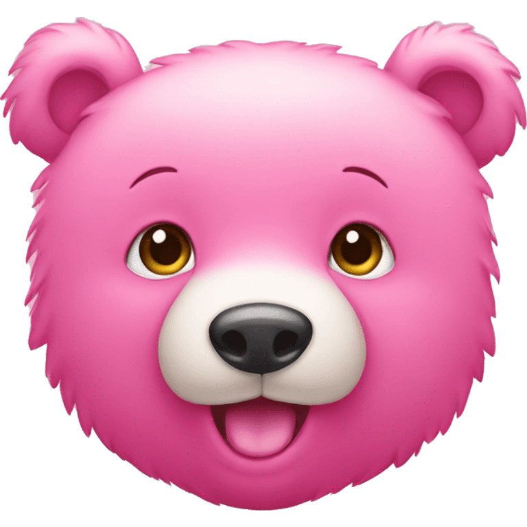 Pink cute bear emoji