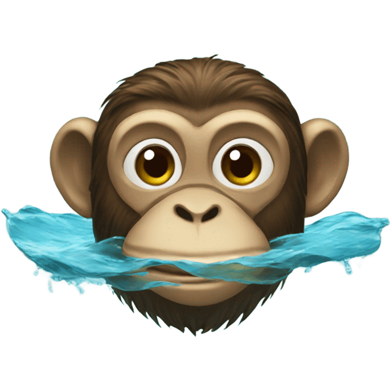 monkey swimming  emoji