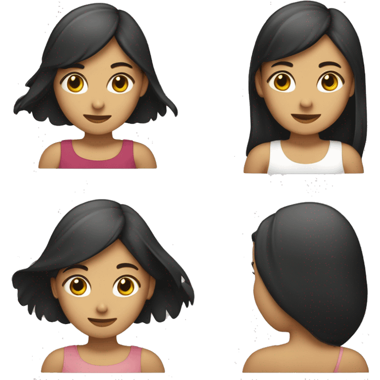 Perempuan kulit putih dan kulit hitam berpelukan emoji