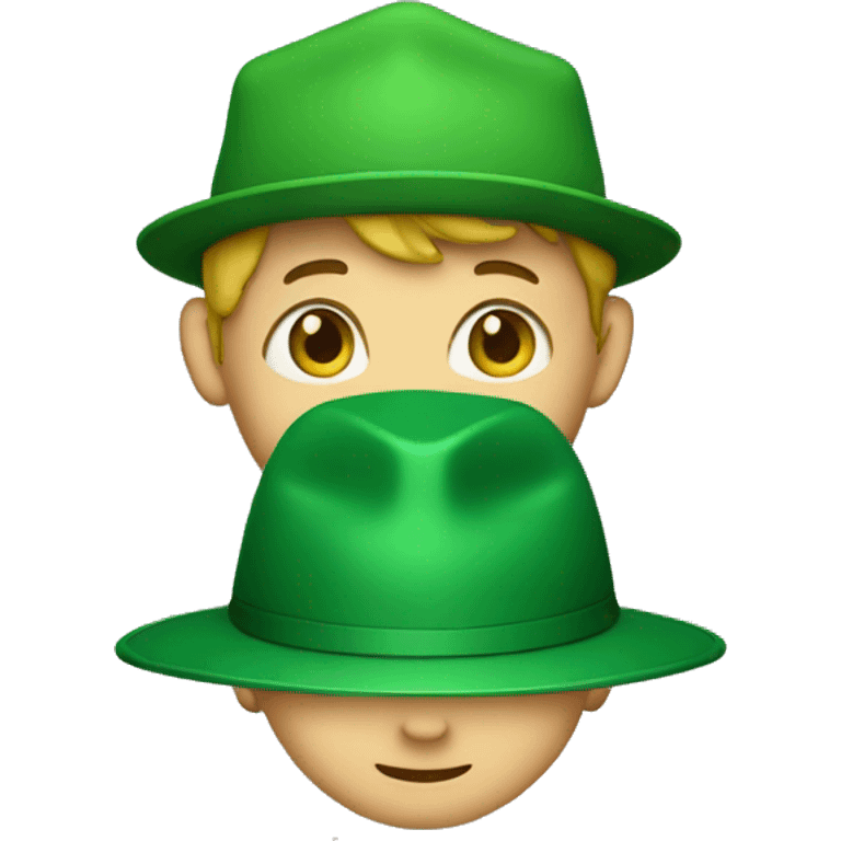 kid with green hat emoji