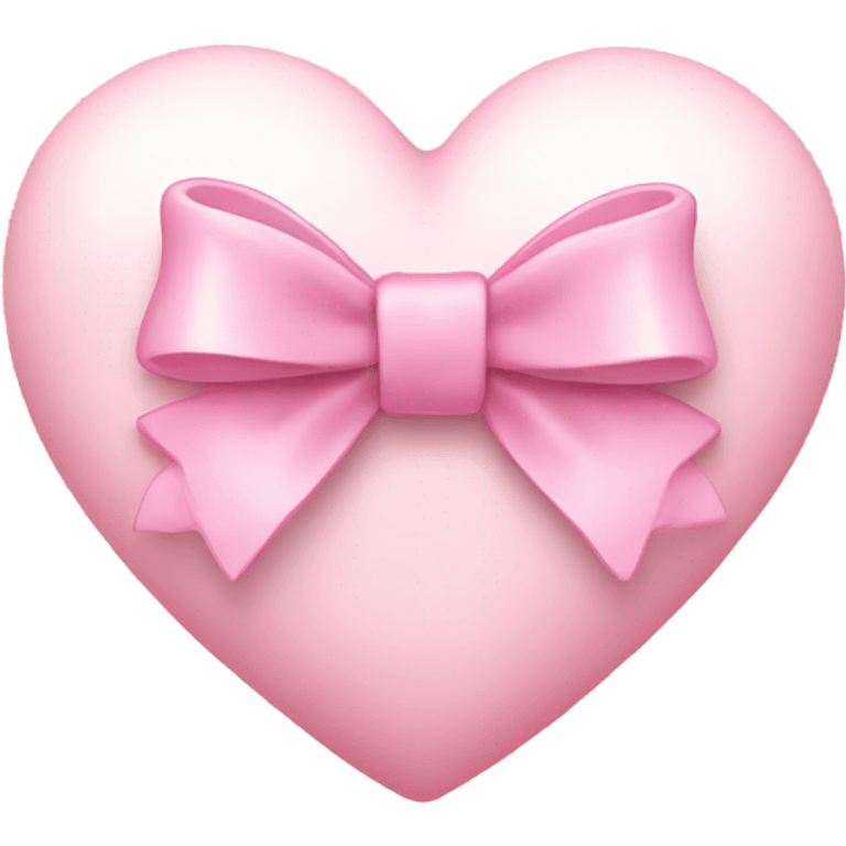 Light pink heart with bow emoji