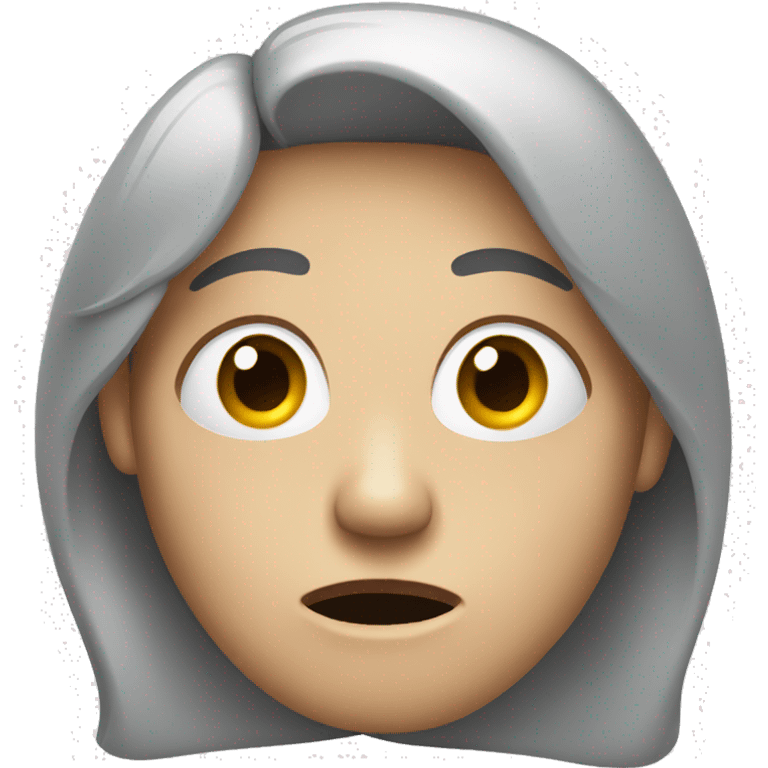 Nervous person emoji