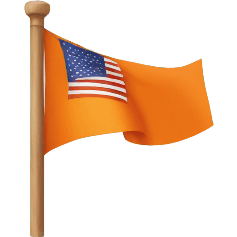 Orange flag inside Letter SRH emoji