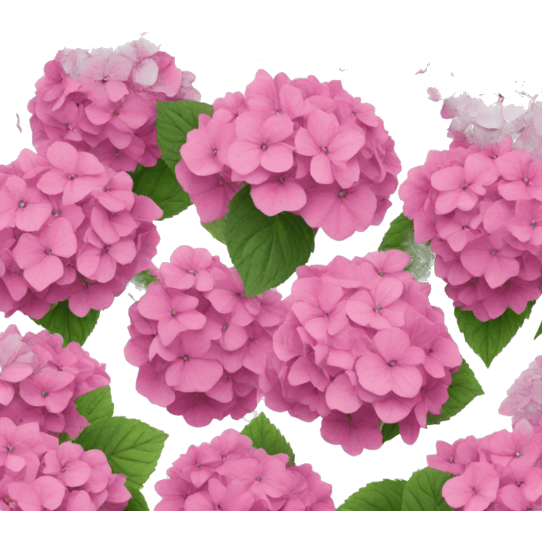 Pink Hydrangea emoji