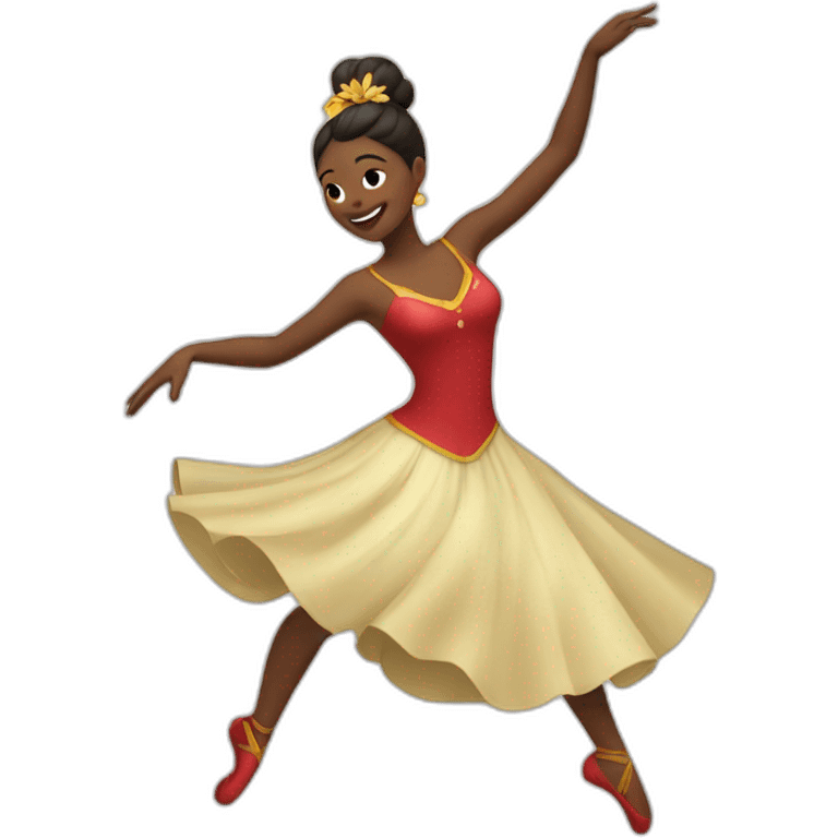 Dancing sërbĩąñ lady emoji