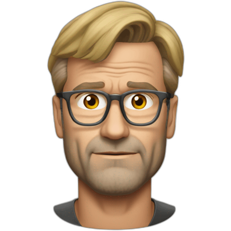 jurgen klopp playing hands under the head emoji