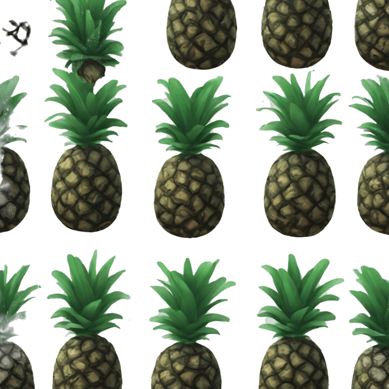 black pineapple emoji