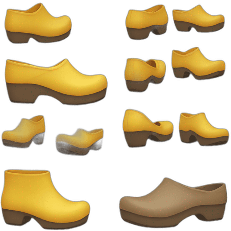 clogs confortable emoji