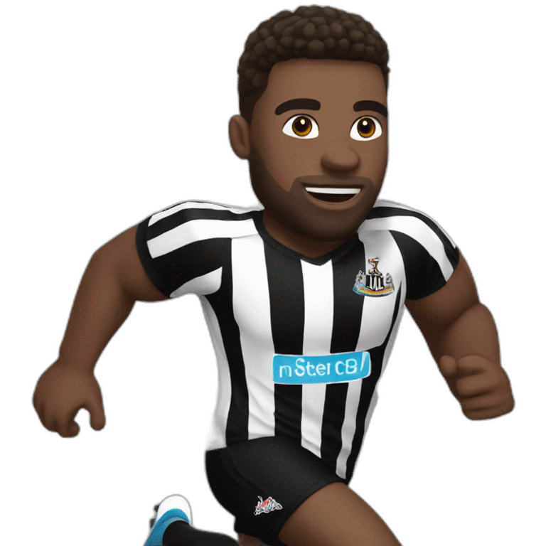 newcastle player running white skin emoji