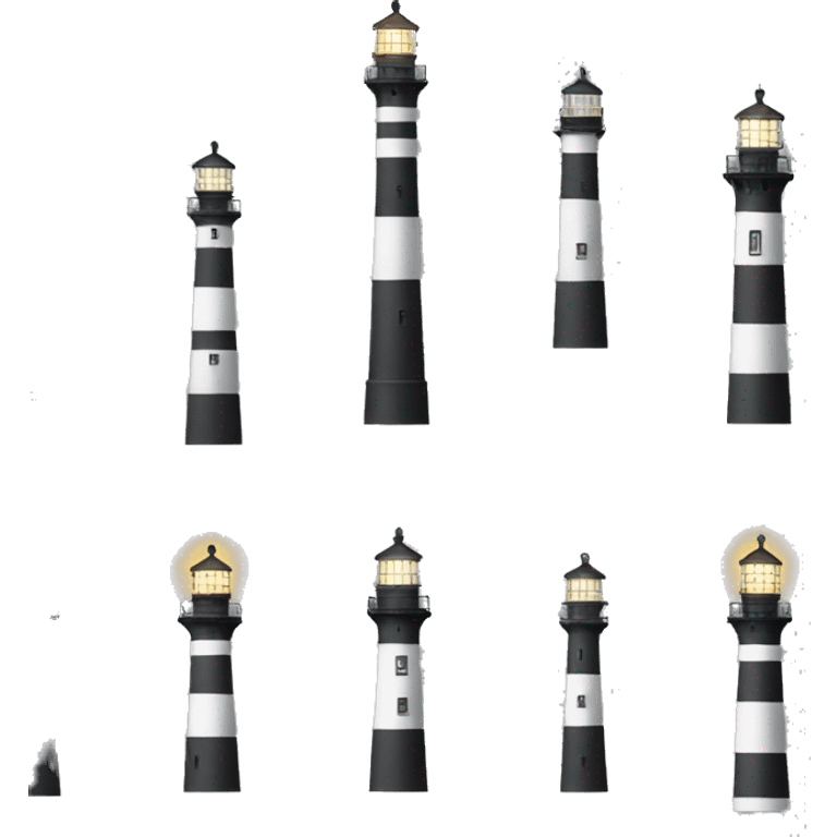 Lighthouse light emoji