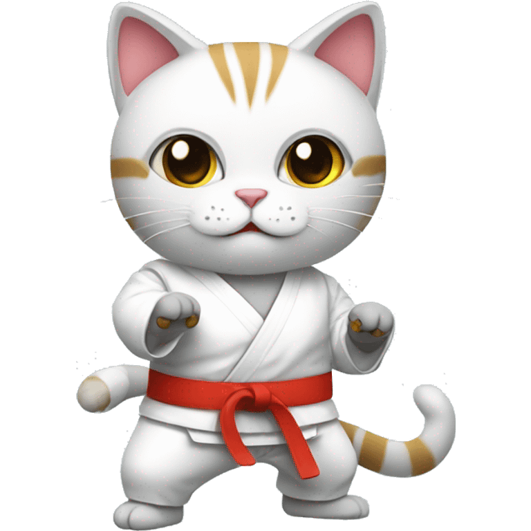 A karate cat emoji