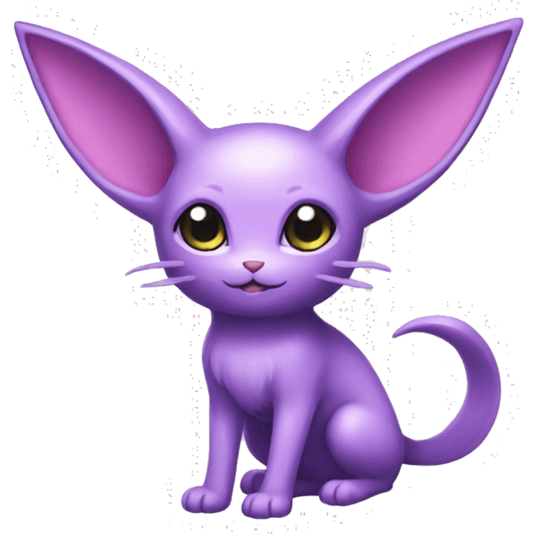 Kawaii Espeon full body emoji