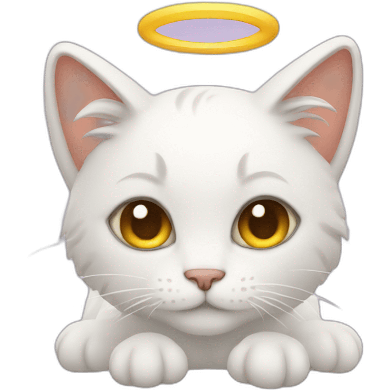 angel cat emoji