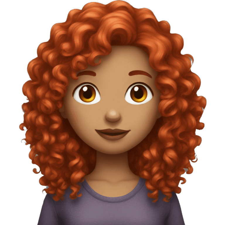 red curly hair girl emoji