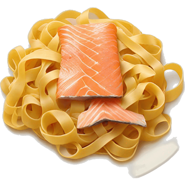 Tagliatelle with SALMON  emoji