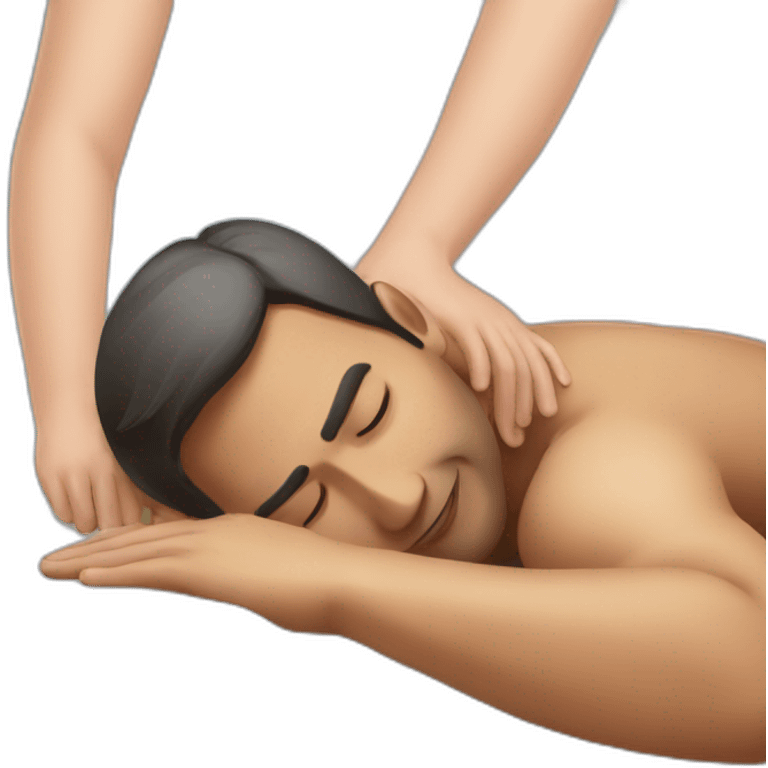 Man having massage emoji