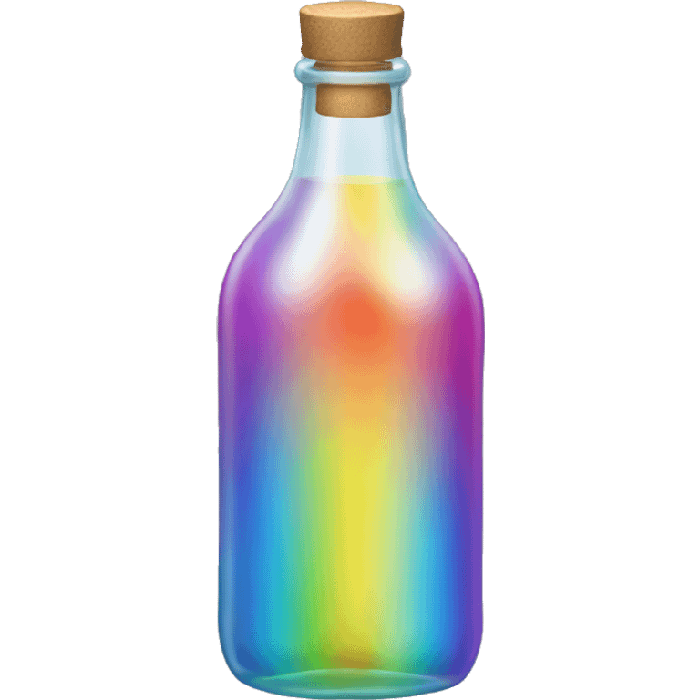 rainbow bottle emoji