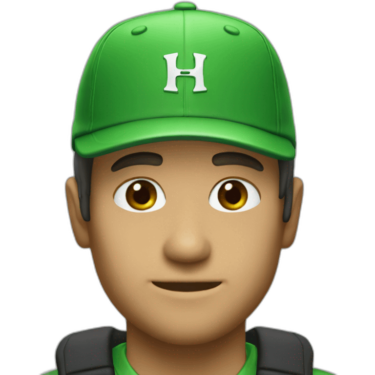 aren r windham with green honda hat emoji