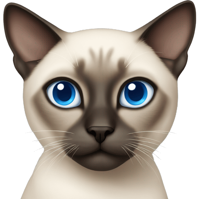 Siamese cat blue eyes  emoji