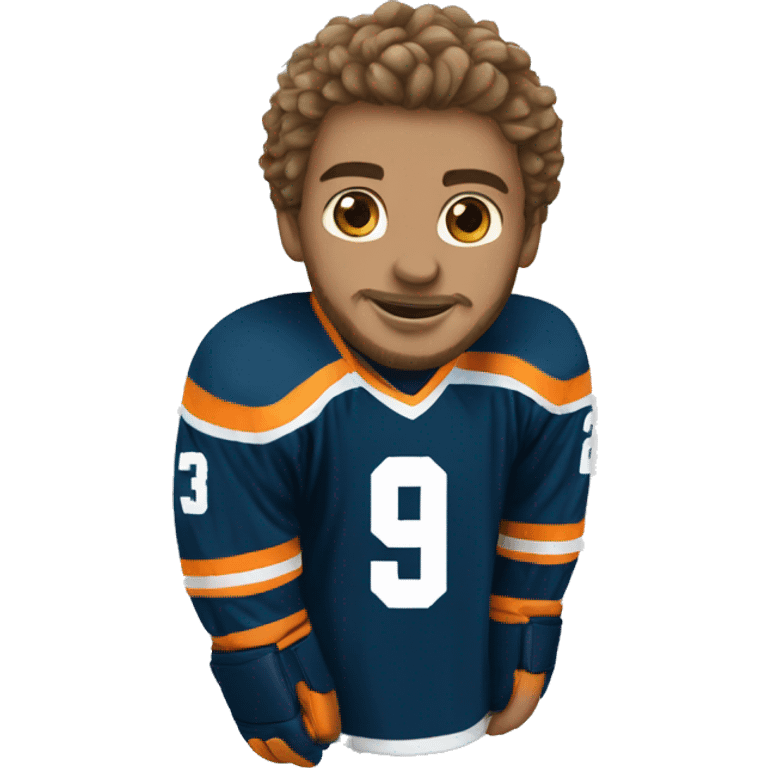 hockey Jersey with Jackson name number 93 emoji