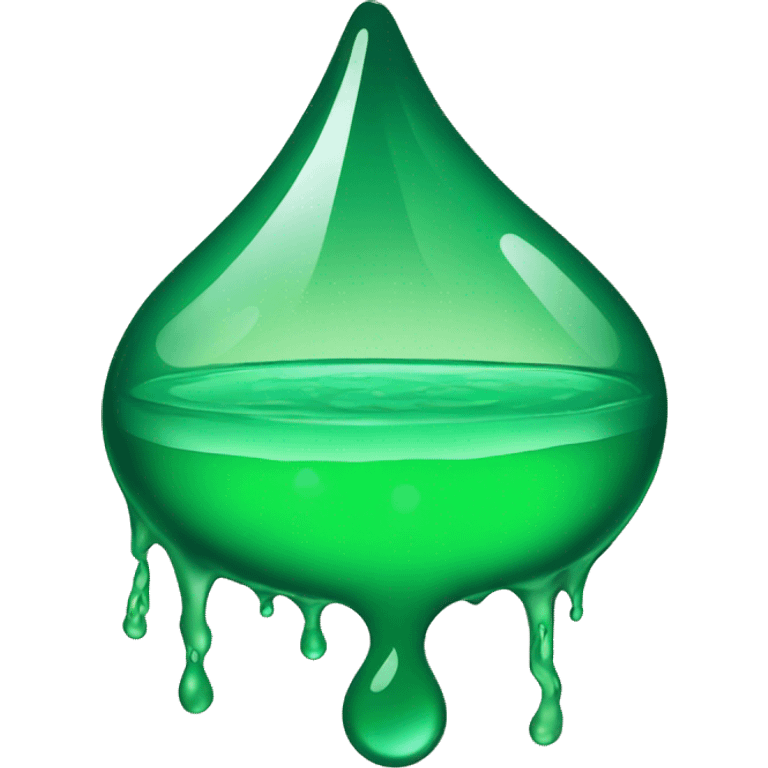 Green  Water Drip emoji