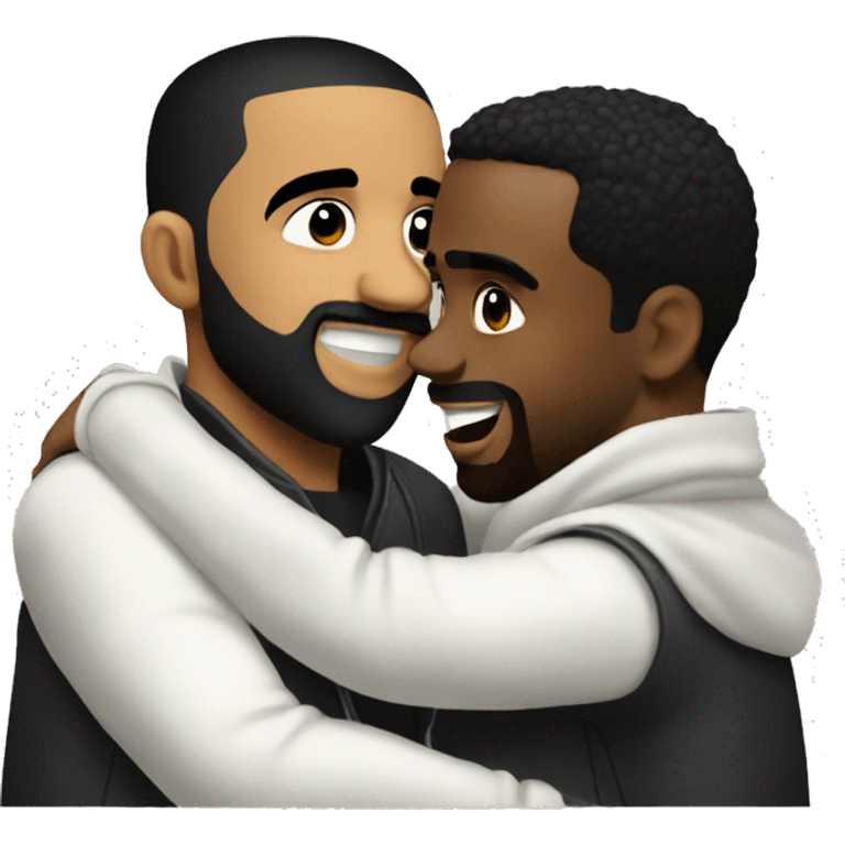 Drake and diddy hugging emoji