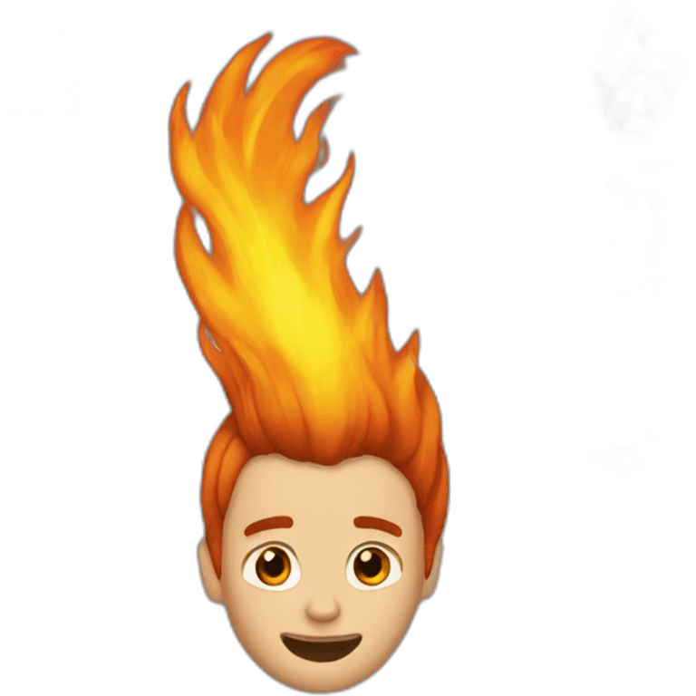 hair on fire emoji