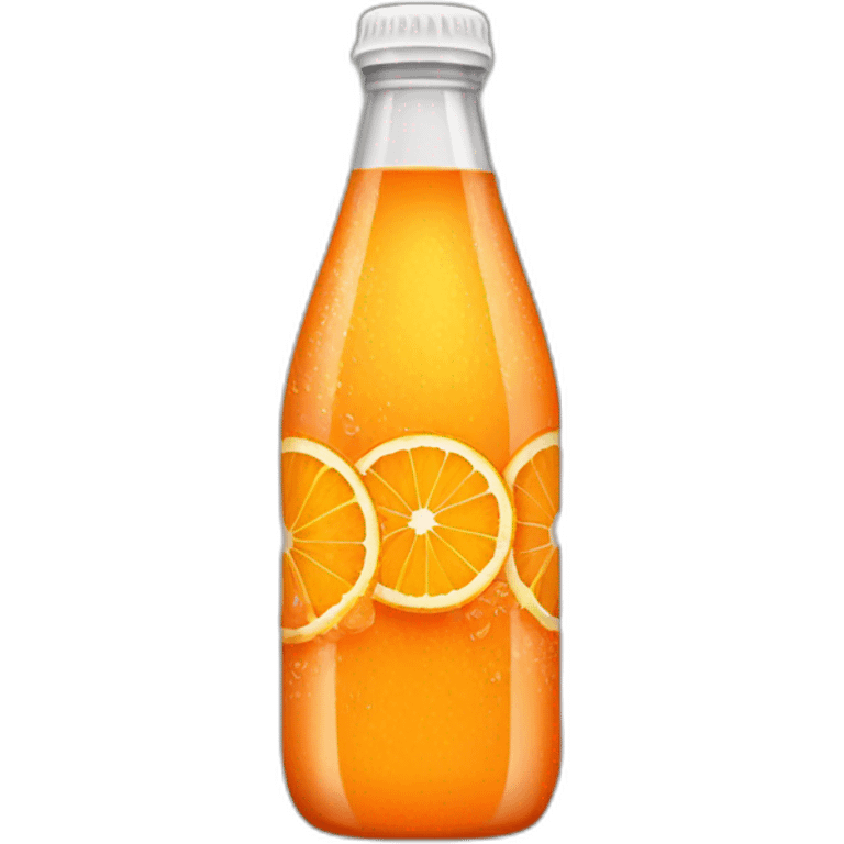 bottle of orange soda emoji