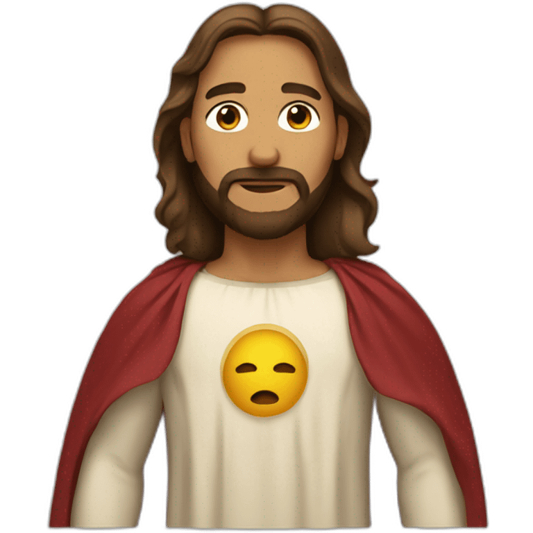 jesus wearing cape emoji