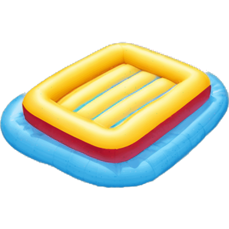 inflatable mattress on water emoji