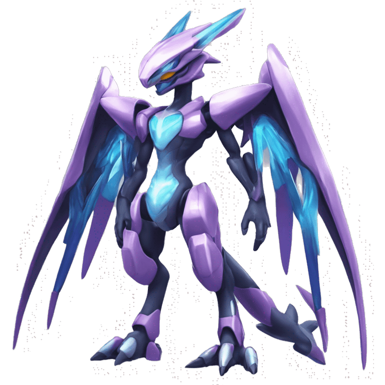  Cool Cute Edgy Futuristic Shiny Godly Ethereal Digimon-Genesect-Dialga-Reptile full body emoji