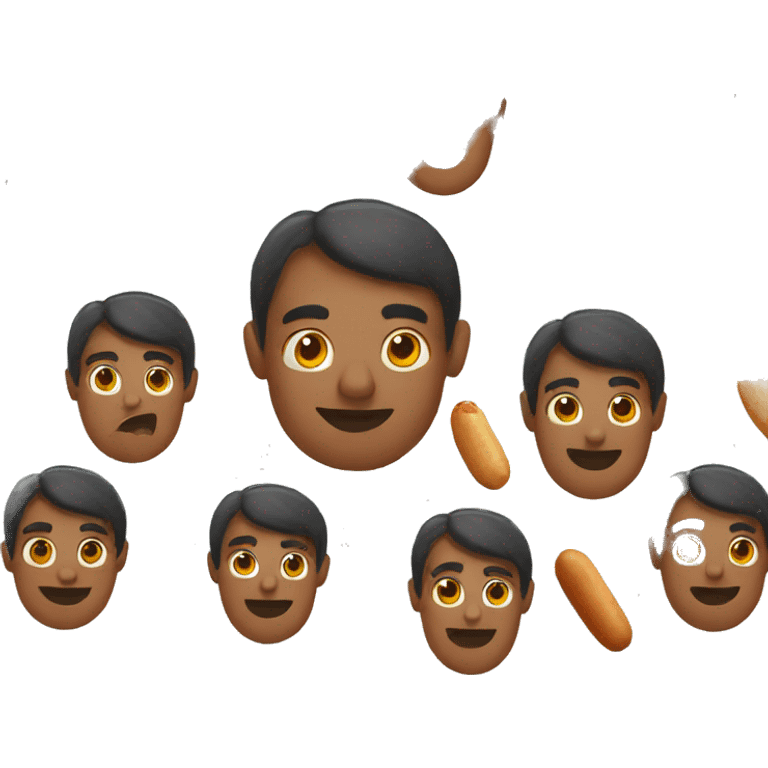 Indian with hotdogs emoji