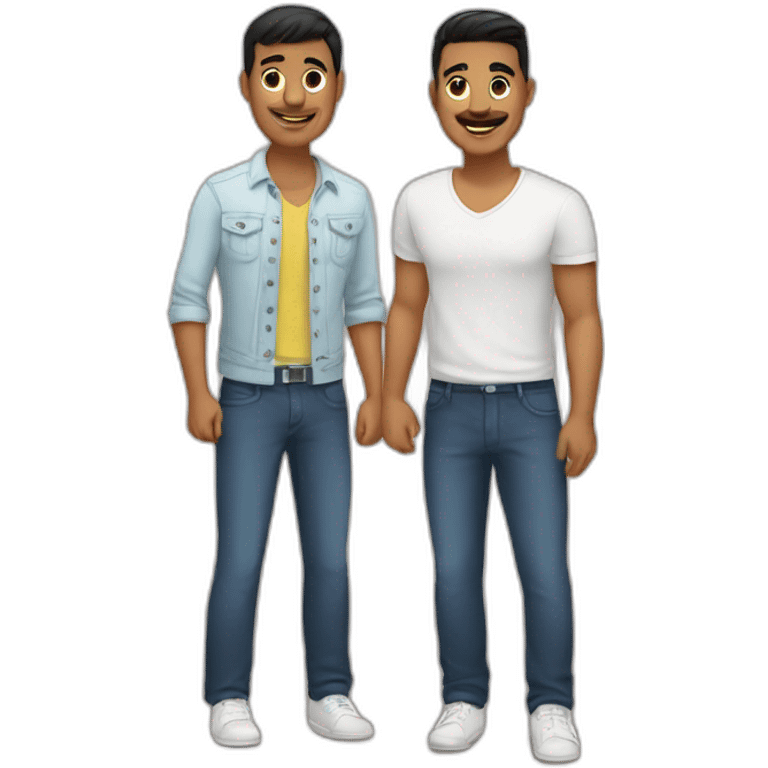 Latin gay couple emoji