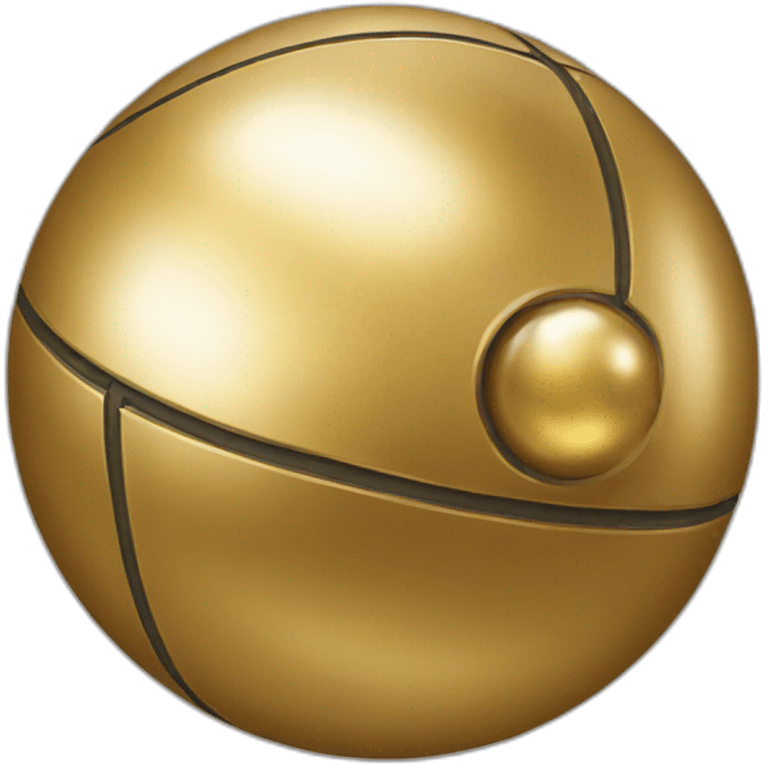 Gold ball emoji