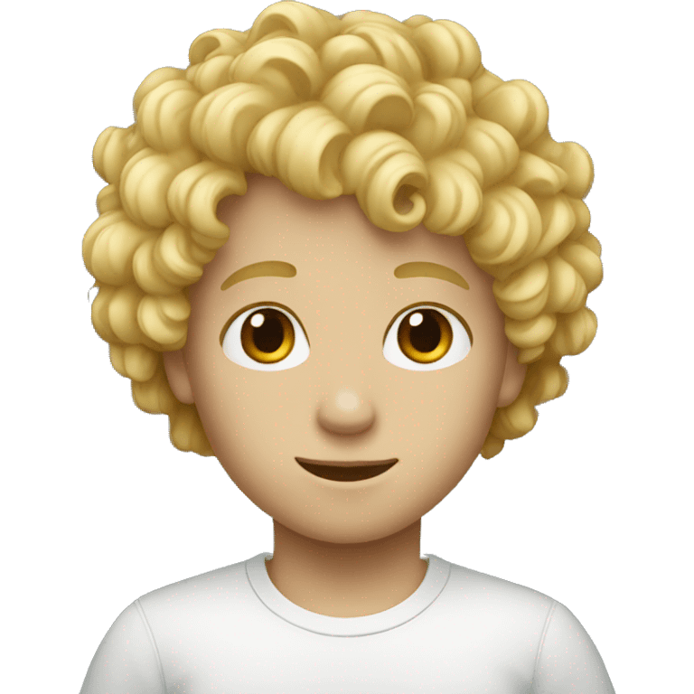 blond curly boy emoji