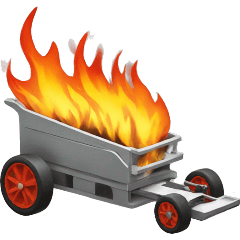 race cart with fire emoji