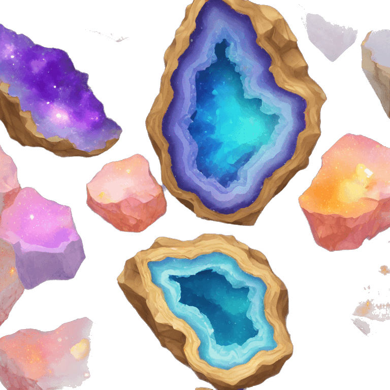 colorful geode emoji