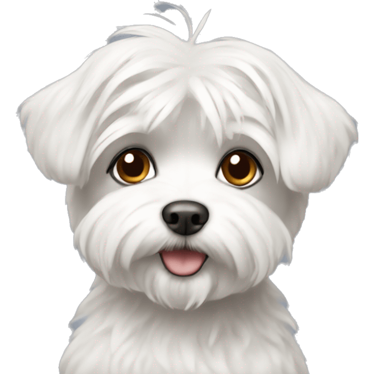 maltese with short hair emoji