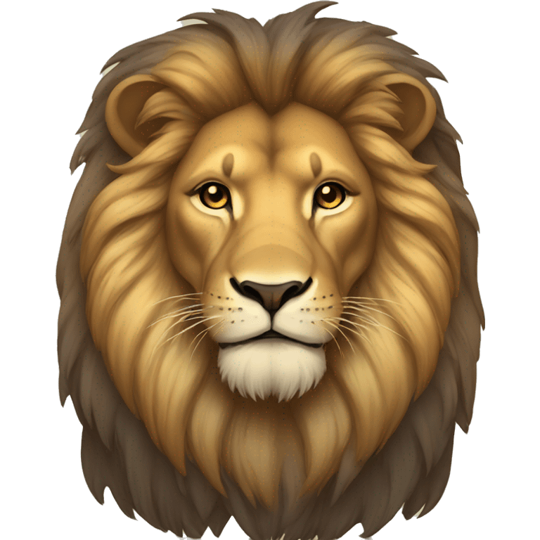 Lion en ombre emoji