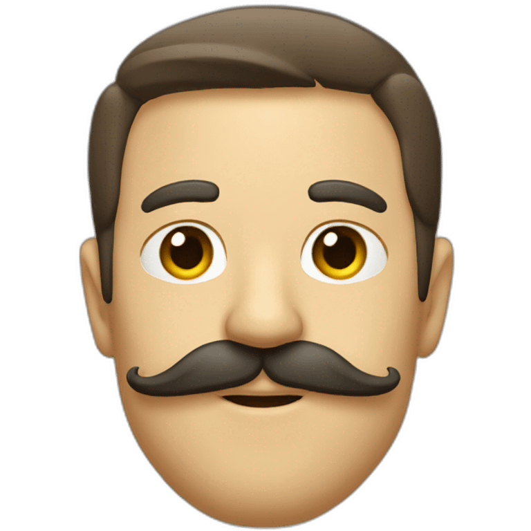 Mustache getting shavide emoji