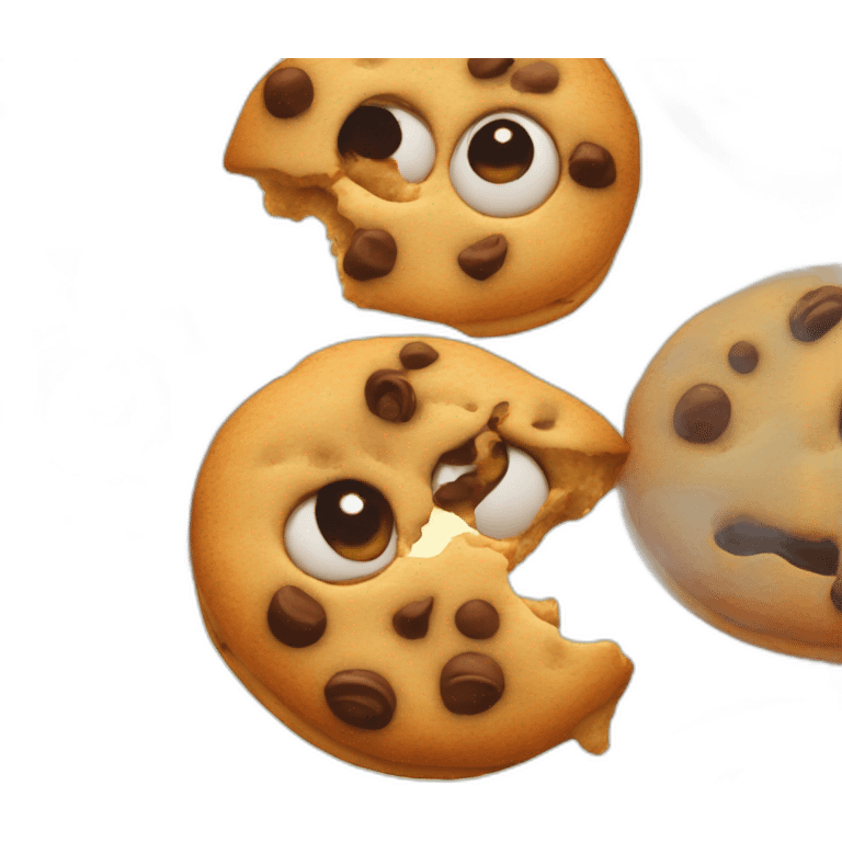 cookie avec des yeux emoji