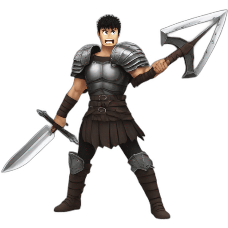 angry berserk guts with large claymore without guard emoji