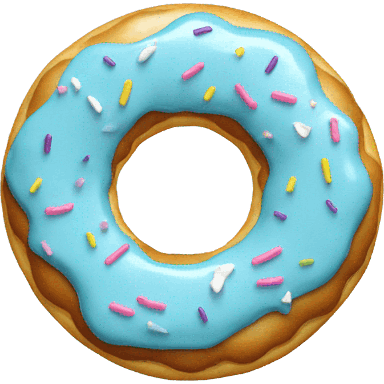 Donut pastel blue emoji