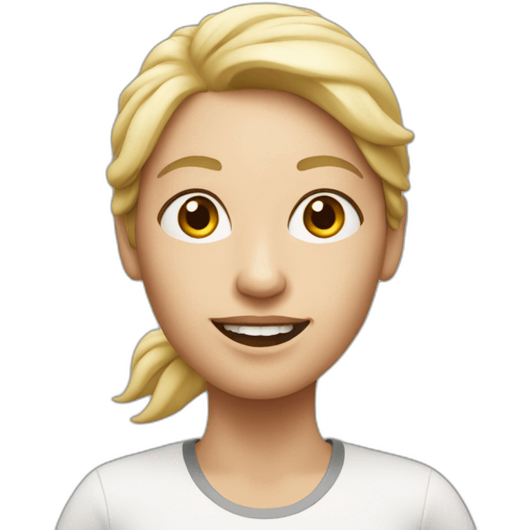 running white skin woman  emoji